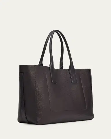 Tom Ford Men's T-Line Grained Leather East-West Tote Bag | Thumbnail 3 Tom Ford Men's T-Line Grained Leather East-West Tote Bag | Thumbnail 3