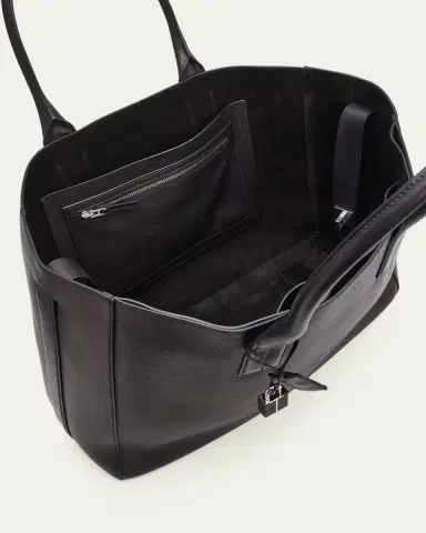 Tom Ford Men's T-Line Grained Leather East-West Tote Bag | Thumbnail 4 Tom Ford Men's T-Line Grained Leather East-West Tote Bag | Thumbnail 4