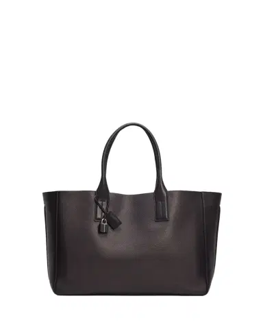 Tom Ford Men's T-Line Grained Leather East-West Tote Bag | Thumbnail 1 Tom Ford Men's T-Line Grained Leather East-West Tote Bag | Thumbnail 1