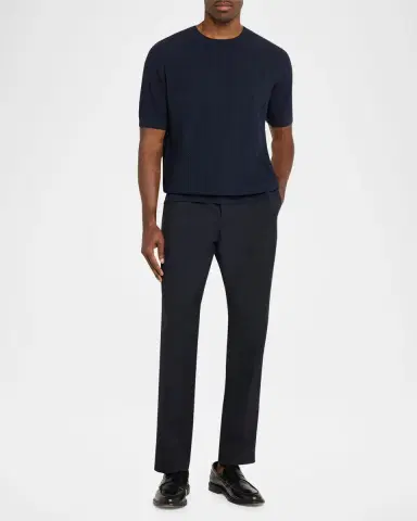 Giorgio Armani Chevron Silk-Cotton T-Shirt | Thumbnail 6 Giorgio Armani Chevron Silk-Cotton T-Shirt | Thumbnail 6
