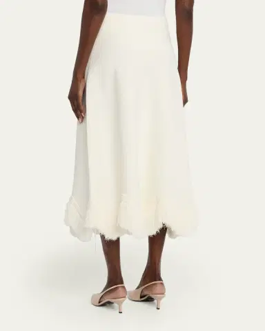 Ulla Johnson Paulina Knit Fringe Midi Skirt | Thumbnail 3 Ulla Johnson Paulina Knit Fringe Midi Skirt | Thumbnail 3