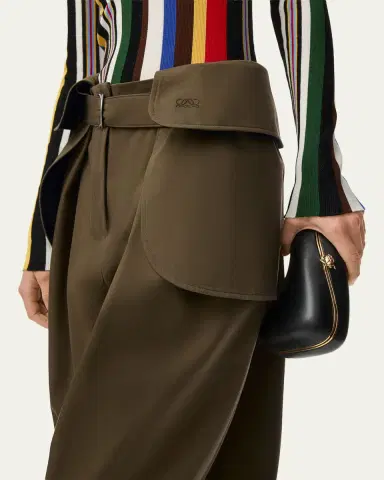 LOEWE Belted Barrel-Leg Cargo Trousers | Thumbnail 5 LOEWE Belted Barrel-Leg Cargo Trousers | Thumbnail 5