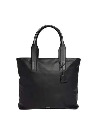 Tom Ford Men's Soft Leather North-South Tote Bag | Thumbnail 1 Tom Ford Men's Soft Leather North-South Tote Bag | Thumbnail 1