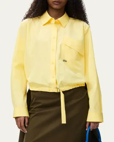 Loewe Belted Balloon Button-Down Shirt | Thumbnail 4 Loewe Belted Balloon Button-Down Shirt | Thumbnail 4