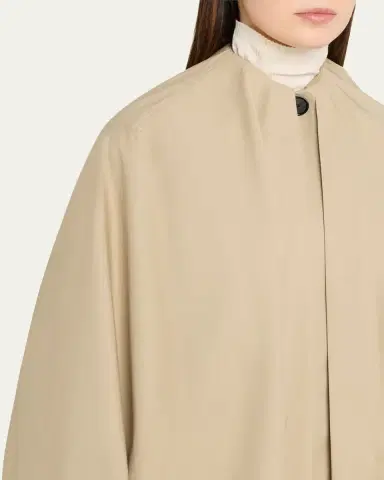 TOTEME Detachable Cape Cotton Coat | Thumbnail 5 TOTEME Detachable Cape Cotton Coat | Thumbnail 5