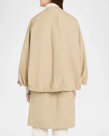TOTEME Detachable Cape Cotton Coat | Thumbnail 7 TOTEME Detachable Cape Cotton Coat | Thumbnail 7