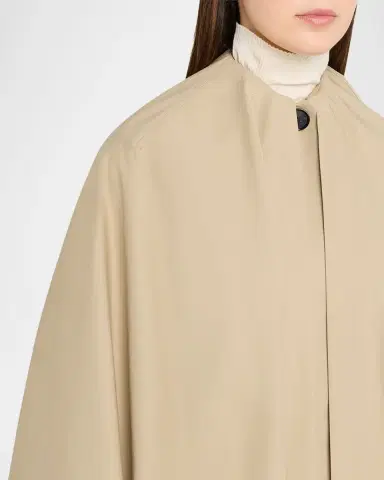 TOTEME Detachable Cape Cotton Coat | Thumbnail 9 TOTEME Detachable Cape Cotton Coat | Thumbnail 9