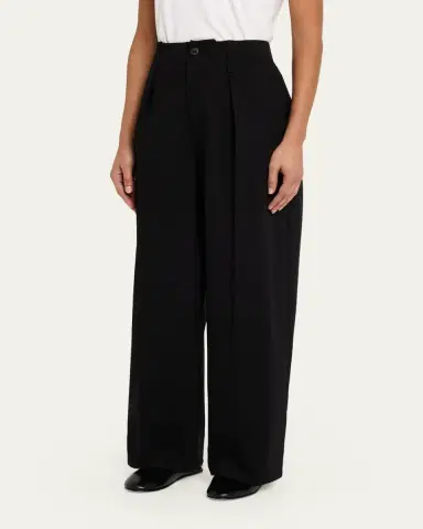 Issey Miyake Japanese Cotton Jersey Straight-Leg Pants | Thumbnail 4 Issey Miyake Japanese Cotton Jersey Straight-Leg Pants | Thumbnail 4