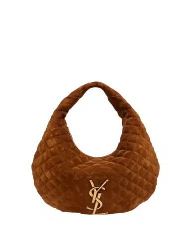 Saint Laurent Icare YSL Quilted Suede Hobo Bag | Thumbnail 1 Saint Laurent Icare YSL Quilted Suede Hobo Bag | Thumbnail 1