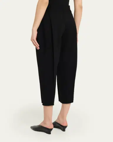 Issey Miyake Campagne Tapered Stretch Cotton Trousers | Thumbnail 3 Issey Miyake Campagne Tapered Stretch Cotton Trousers | Thumbnail 3