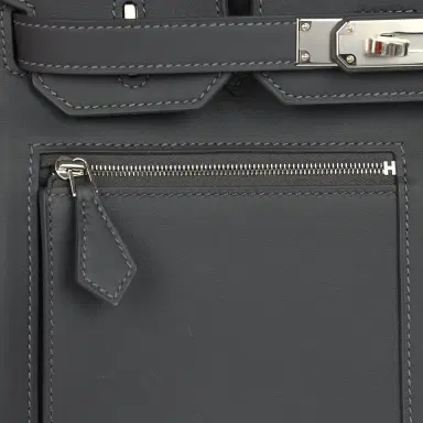 HERMÈS Hermes Colormatic Birkin 30 Ardoise Swift Palladium Hardware | Thumbnail 7 HERMÈS Hermes Colormatic Birkin 30 Ardoise Swift Palladium Hardware | Thumbnail 7
