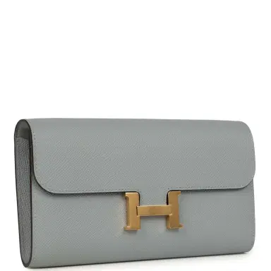 HERMÈS Hermes Constance Wallet To Go Gris Pantin Epsom Gold Hardware | Thumbnail 2 HERMÈS Hermes Constance Wallet To Go Gris Pantin Epsom Gold Hardware | Thumbnail 2
