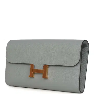 HERMÈS Hermes Constance Wallet To Go Gris Pantin Epsom Gold Hardware | Thumbnail 5 HERMÈS Hermes Constance Wallet To Go Gris Pantin Epsom Gold Hardware | Thumbnail 5