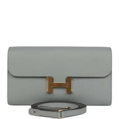 HERMÈS Hermes Constance Wallet To Go Gris Pantin Epsom Gold Hardware | Thumbnail 1 HERMÈS Hermes Constance Wallet To Go Gris Pantin Epsom Gold Hardware | Thumbnail 1
