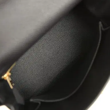 HERMÈS Hermes Kelly Retourne 25 Black Togo Gold Hardware | Thumbnail 8 HERMÈS Hermes Kelly Retourne 25 Black Togo Gold Hardware | Thumbnail 8