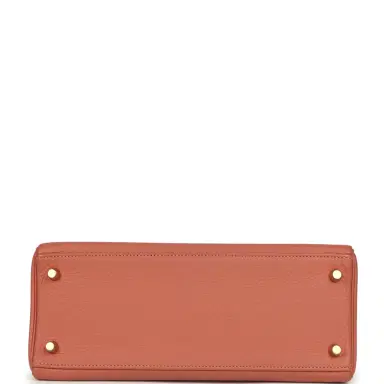 HERMÈS Pre-owned Hermes Kelly Retourne 28 Rosy Togo Gold Hardware | Thumbnail 6 HERMÈS Pre-owned Hermes Kelly Retourne 28 Rosy Togo Gold Hardware | Thumbnail 6