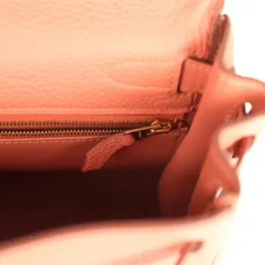 HERMÈS Pre-owned Hermes Kelly Retourne 28 Rosy Togo Gold Hardware | Thumbnail 9 HERMÈS Pre-owned Hermes Kelly Retourne 28 Rosy Togo Gold Hardware | Thumbnail 9