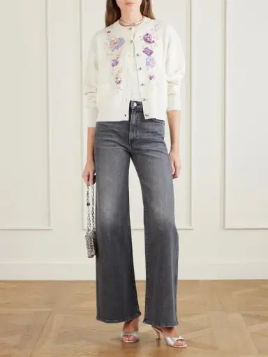 Rabanne Embellished Wool And Cashmere-blend Cardigan | Thumbnail 2 Rabanne Embellished Wool And Cashmere-blend Cardigan | Thumbnail 2