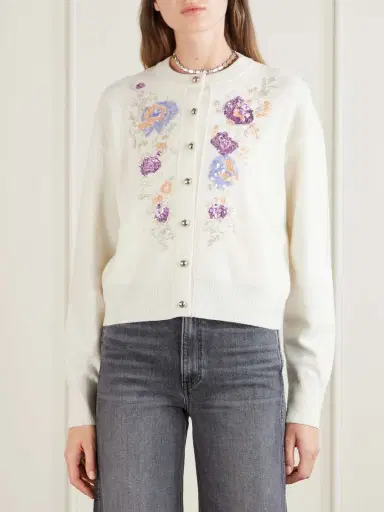 Rabanne Embellished Wool And Cashmere-blend Cardigan | Thumbnail 3 Rabanne Embellished Wool And Cashmere-blend Cardigan | Thumbnail 3