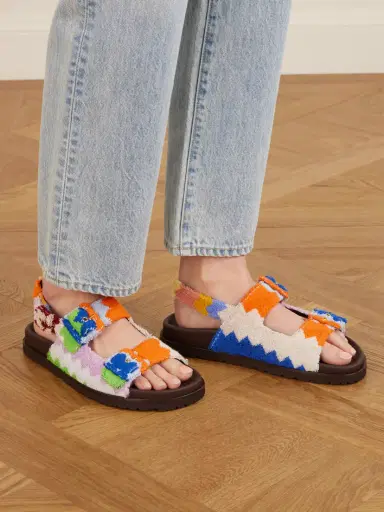 Missoni Mia Striped Terry Sandals | Thumbnail 2 Missoni Mia Striped Terry Sandals | Thumbnail 2