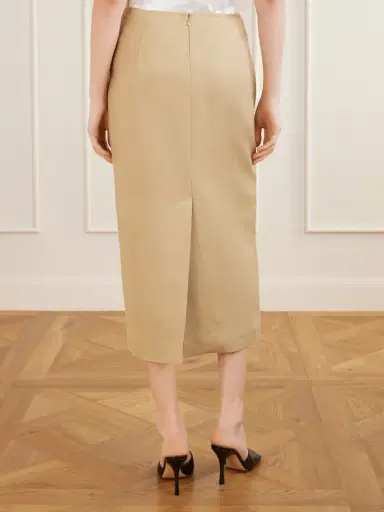 Max Mara Veranda Linen Midi Skirt | Thumbnail 4 Max Mara Veranda Linen Midi Skirt | Thumbnail 4