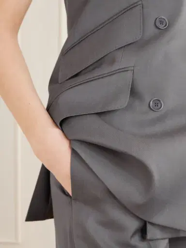 Max Mara Cali Wool-twill Halterneck Blouse | Thumbnail 5 Max Mara Cali Wool-twill Halterneck Blouse | Thumbnail 5