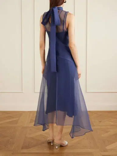 Staud Auden Sheer Midi Dress | Thumbnail 3 Staud Auden Sheer Midi Dress | Thumbnail 3