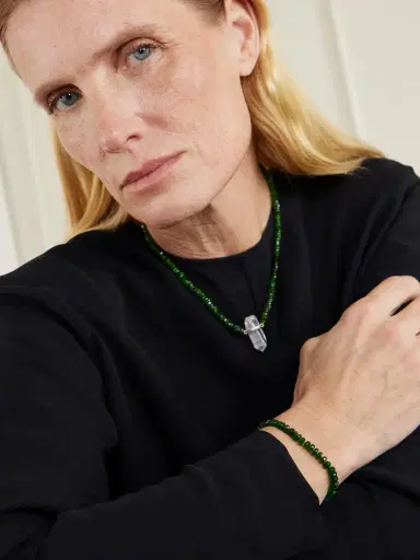 JIA JIA Oracle 14-karat Gold Chrome Diopside Bracelet | Thumbnail 2 JIA JIA Oracle 14-karat Gold Chrome Diopside Bracelet | Thumbnail 2