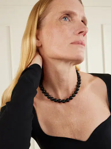 JIA JIA Oracle 14-karat Gold, Onyx And Crystal Necklace | Thumbnail 2 JIA JIA Oracle 14-karat Gold, Onyx And Crystal Necklace | Thumbnail 2