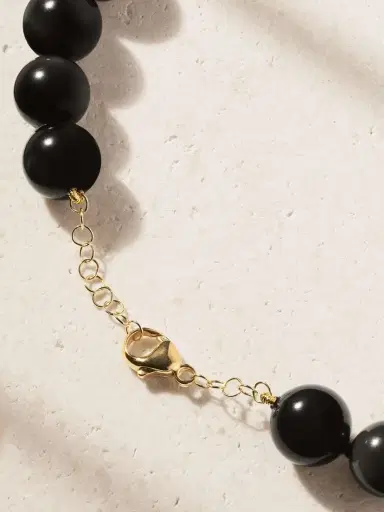 JIA JIA Oracle 14-karat Gold, Onyx And Crystal Necklace | Thumbnail 3 JIA JIA Oracle 14-karat Gold, Onyx And Crystal Necklace | Thumbnail 3