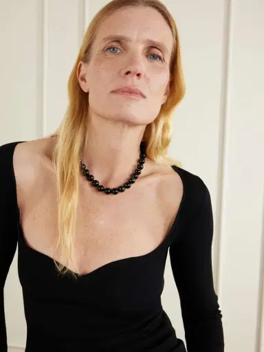JIA JIA Oracle 14-karat Gold, Onyx And Crystal Necklace | Thumbnail 5 JIA JIA Oracle 14-karat Gold, Onyx And Crystal Necklace | Thumbnail 5