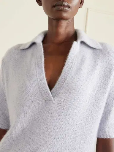Gabriela Hearst Sohan Brushed-cashmere Polo Sweater | Thumbnail 5 Gabriela Hearst Sohan Brushed-cashmere Polo Sweater | Thumbnail 5