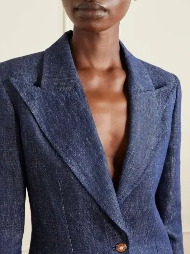 Gabriela Hearst Leiva Darted Linen-chambray Blazer | Thumbnail 5 Gabriela Hearst Leiva Darted Linen-chambray Blazer | Thumbnail 5