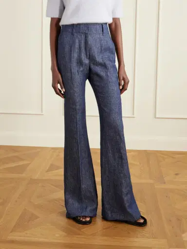 Gabriela Hearst Rhein Linen-chambray Flared Pants | Thumbnail 3 Gabriela Hearst Rhein Linen-chambray Flared Pants | Thumbnail 3