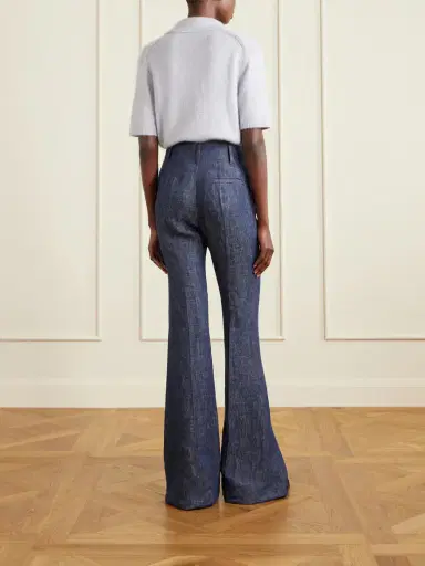 Gabriela Hearst Rhein Linen-chambray Flared Pants | Thumbnail 4 Gabriela Hearst Rhein Linen-chambray Flared Pants | Thumbnail 4