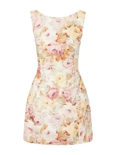 Faithfull Sofia Floral-print Linen Mini Dress | Thumbnail 1 Faithfull Sofia Floral-print Linen Mini Dress | Thumbnail 1