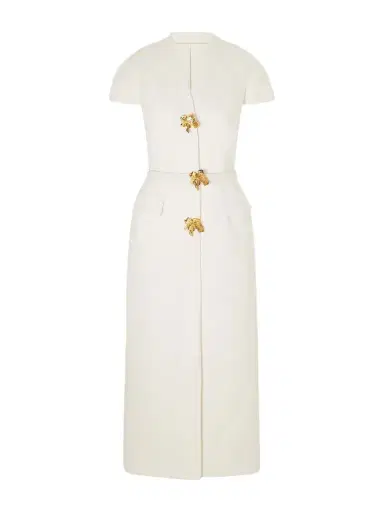Oscar de la Renta Wool-blend Tweed Midi Dress | Thumbnail 1 Oscar de la Renta Wool-blend Tweed Midi Dress | Thumbnail 1