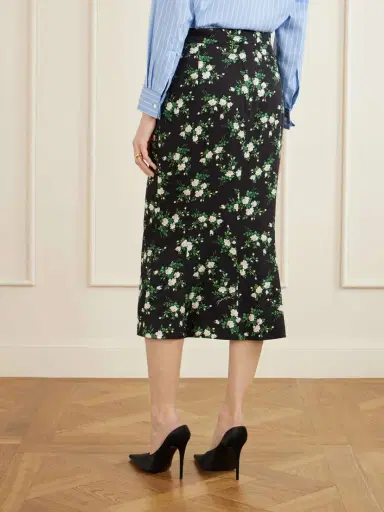 Dolce & Gabbana Floral-print Satin Midi Skirt | Thumbnail 4 Dolce & Gabbana Floral-print Satin Midi Skirt | Thumbnail 4