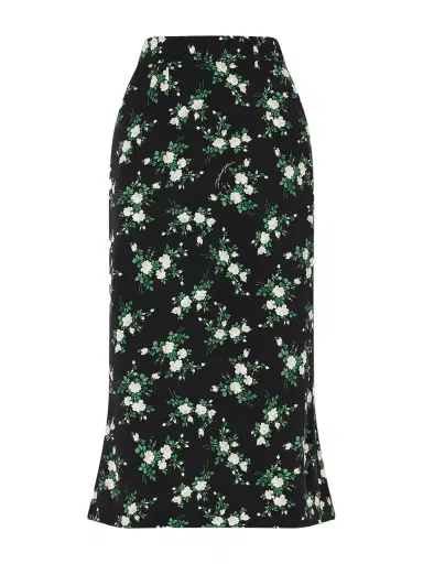Dolce & Gabbana Floral-print Satin Midi Skirt | Thumbnail 1 Dolce & Gabbana Floral-print Satin Midi Skirt | Thumbnail 1