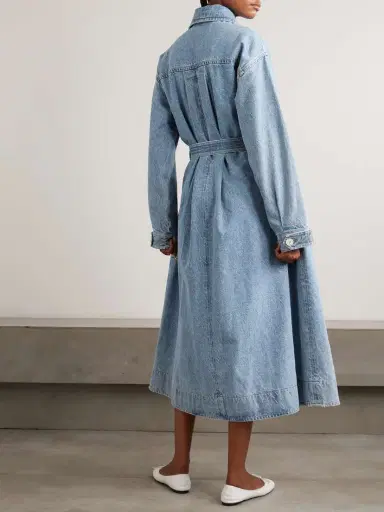 AGOLDE + Maria Mcmanus Oversized Organic And Recycled Denim Trench Coat | Thumbnail 4 AGOLDE + Maria Mcmanus Oversized Organic And Recycled Denim Trench Coat | Thumbnail 4