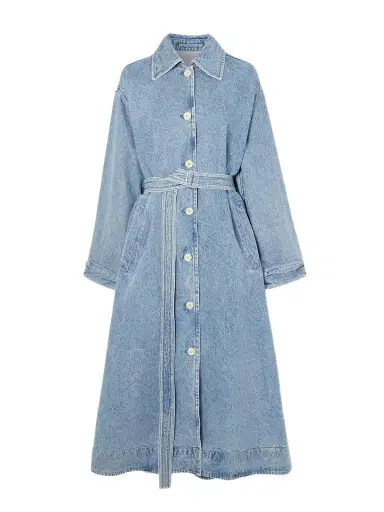AGOLDE + Maria Mcmanus Oversized Organic And Recycled Denim Trench Coat | Thumbnail 1 AGOLDE + Maria Mcmanus Oversized Organic And Recycled Denim Trench Coat | Thumbnail 1