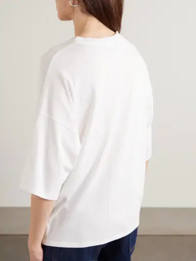 Jamie Haller The Draped Tee Cotton And Modal-blend Jersey T-shirt | Thumbnail 3 Jamie Haller The Draped Tee Cotton And Modal-blend Jersey T-shirt | Thumbnail 3