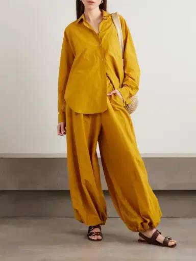 Jamie Haller The Balloon Cotton And Silk-blend Balloon Pants | Thumbnail 2 Jamie Haller The Balloon Cotton And Silk-blend Balloon Pants | Thumbnail 2
