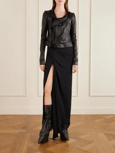 Rick Owens Taquito Gathered Leather Ankle Boots | Thumbnail 4 Rick Owens Taquito Gathered Leather Ankle Boots | Thumbnail 4