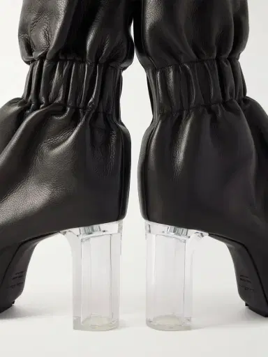 Rick Owens Taquito Gathered Leather Ankle Boots | Thumbnail 5 Rick Owens Taquito Gathered Leather Ankle Boots | Thumbnail 5