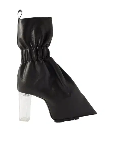 Rick Owens Taquito Gathered Leather Ankle Boots | Thumbnail 1 Rick Owens Taquito Gathered Leather Ankle Boots | Thumbnail 1