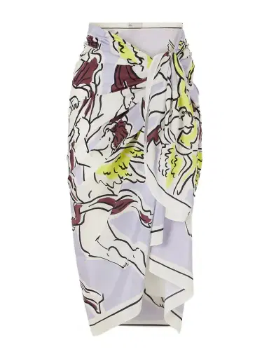 Tory Burch Printed Cotton And Silk-blend Twill Pareo | Thumbnail 1 Tory Burch Printed Cotton And Silk-blend Twill Pareo | Thumbnail 1