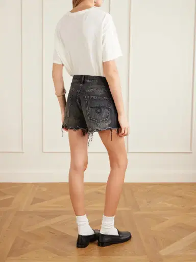 R13 Distressed Denim Shorts | Thumbnail 4 R13 Distressed Denim Shorts | Thumbnail 4