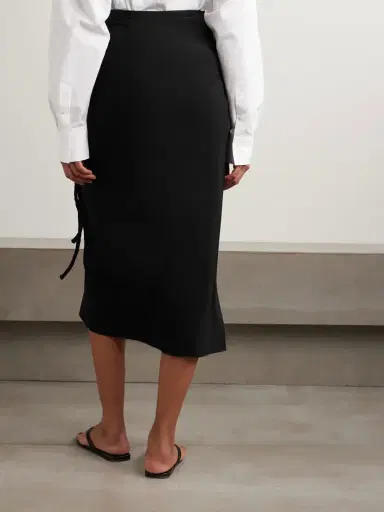 Max Mara Gathered Jersey Wrap-effect Maxi Skirt | Thumbnail 3 Max Mara Gathered Jersey Wrap-effect Maxi Skirt | Thumbnail 3