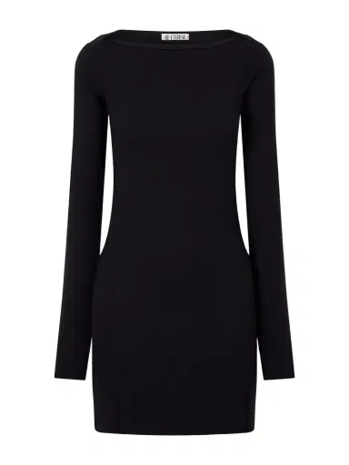 ÉTERNE Ribbed Jersey Mini Dress | Thumbnail 1 ÉTERNE Ribbed Jersey Mini Dress | Thumbnail 1